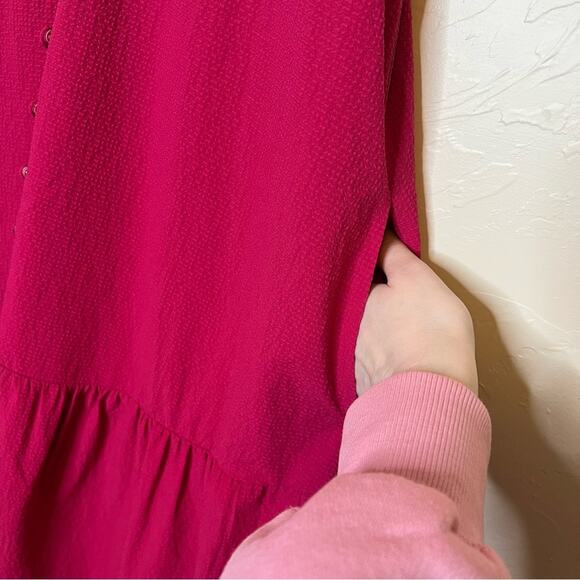 NWT Ted Baker London Luaan Button Through Cami Midi Dress in Pink Size 1 (0-2) - Picture 5 of 14